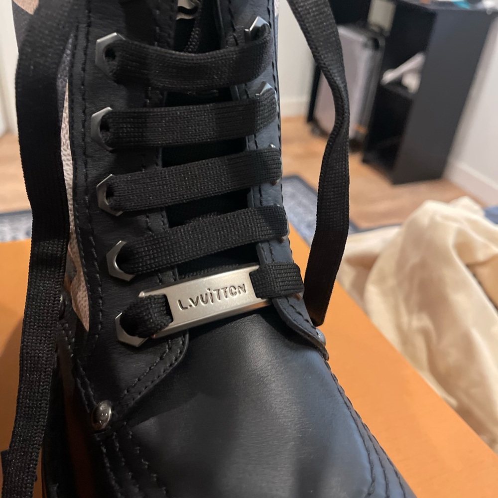 Louis Vuitton By Pharell Mens Combat Boots Size 8 in great condition - Picture 6 of 9